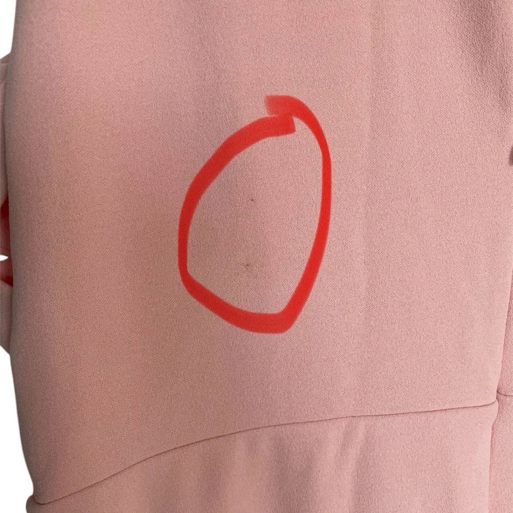 Lulus Light Pink Mock Neck Cutout Maxi Side Slit Mermaid Dress size XL X-Large - Picture 14 of 14